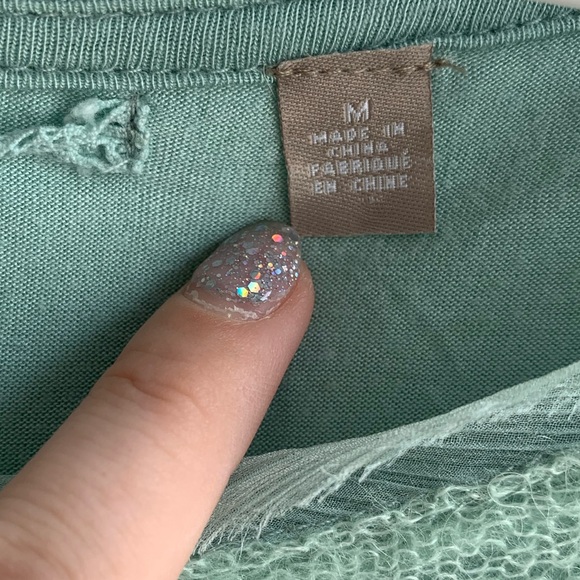 Anthropologie Knitted & Knotted Green Alpaca Sweater - Picture 5 of 5